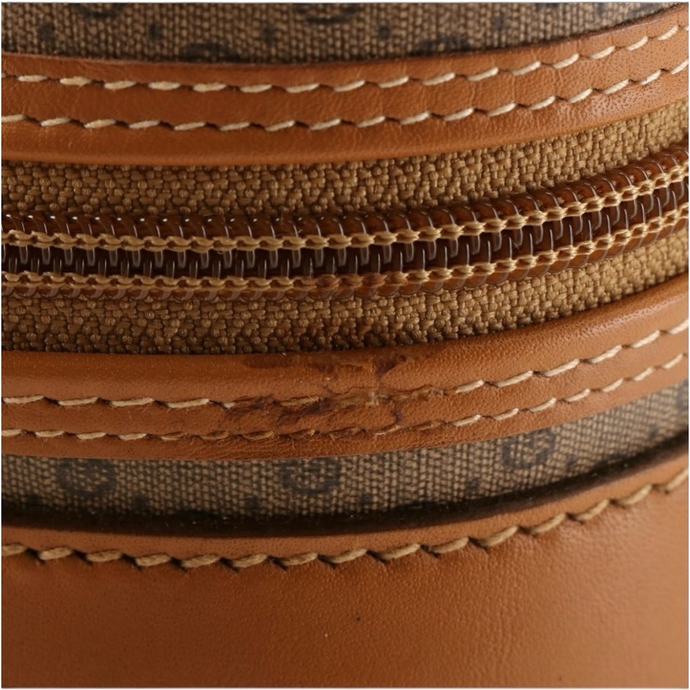 Gucci Micro GG Coated Canvas and Leather Travel Bag Luggage Tag lock key vintage - Picture 14 of 16